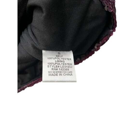 Essue Long Sleeve Open Back Sequin Mini Dress New Years Holiday Party S - Picture 9 of 9